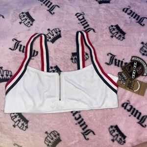 brand new with tags, juicy couture, beach, royalty, swim top